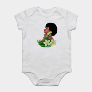 Afro Woman With Chameleon Baby Bodysuit